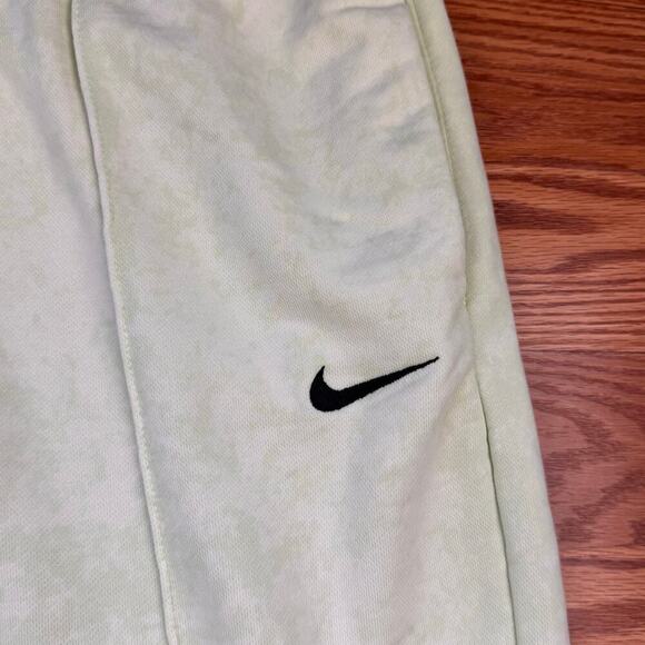 Nike Sportswear Liquid Lemon-Lime Green Acid Washed Fleece Sweatpants Sz XL - Picture 6 of 10